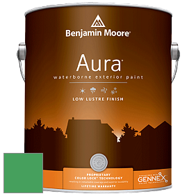 Benjamin Moore Aura 634 Waterborne Exterior Low Lustre Finish краска цвет 2037-30 Kelly Green