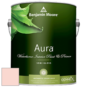 Benjamin Moore Aura 528 Waterborne Interior Semi-gloss Finish краска цвет 2013-60 Pink Harmony