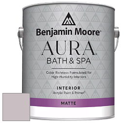 Benjamin Moore Aura 532 Bath & Spa Waterborne Interior Paint Matte Finish краска цвет NCS S 2005-R20B 
