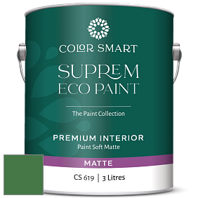 COLOR SMART CS 619 SUPREM ECO PAINT матовая краска цвет 2035-20 Cactus Green