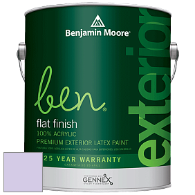 Benjamin Moore Ben 541 Waterborne Exterior Flat Finish краска цвет 2071-60 Lily Lavender