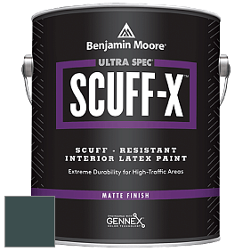 Benjamin Moore 484 Ultra Spec SCUFF-X Interior Matte Finish краска цвет 2049-10 Pacific Sea Teal