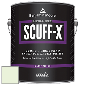 Benjamin Moore 484 Ultra Spec SCUFF-X Interior Matte Finish краска цвет 2030-70 Iced Mint