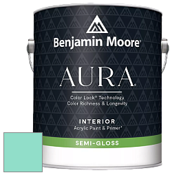 Benjamin Moore Aura 528 Waterborne Interior Semi-gloss Finish краска цвет 2045-50 Green Coral