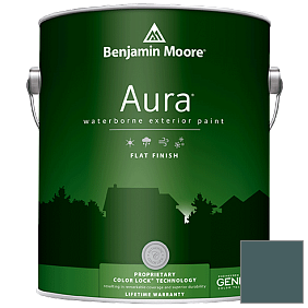 Краска Aura Waterborne Exterior Flat Finish (629) цвет 679 Olympus Green