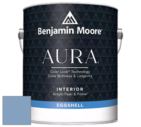 Benjamin Moore Aura 524 Waterborne Interior Eggshell Finish краска цвет 823 Steel Blue