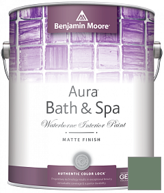 Краска Benjamin Moore Aura Bath & Spa Interior Paint Matte Finish (532) цвет HC-130 BM HC-130