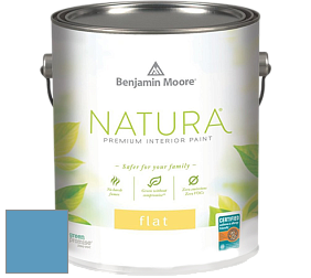 Benjamin Moore 512 Natura Interior Flat Finish матовая краска цвет 2063-40 Sailor's Sea Blue