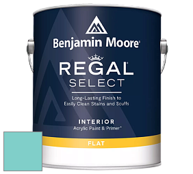 Benjamin Moore 547 Regal Select Waterborne Interior Flat Finish краска цвет 662 Mexicali Turquoise