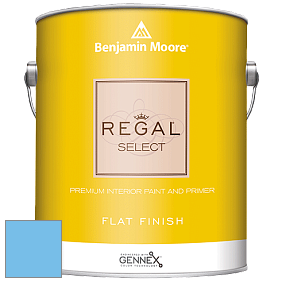 Benjamin Moore 547 Regal Select Waterborne Interior Flat Finish краска цвет 2066-50 True Blue