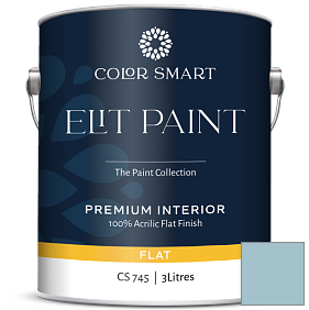 Краска COLOR SMART CS 745 ELIT PAINT глубокоматовая моющаяся краска цвет 1662 Mediterranean Sky
