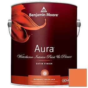Краска Aura Waterborne Interior Satin Finish (526) цвет 091 Tangerine Melt