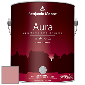 Benjamin Moore Aura 631 Waterborne Exterior Satin Finish краска цвет 2088-50 Cool Lava