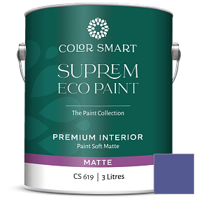 Краска COLOR SMART CS 619 SUPREM ECO PAINT матовая краска цвет 2068-30 Scandinavian Blue