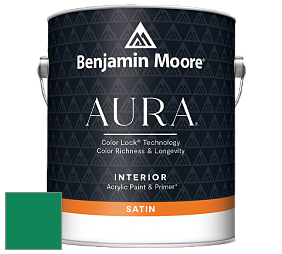 Benjamin Moore Aura 526 Waterborne Interior Satin Finish покрытие цвет RAL 6032 