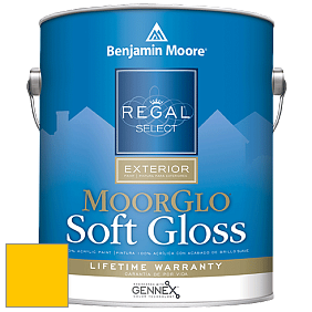Benjamin Moore W096 Regal Select Exterior Paint-Moor GloSoft Gloss Finish краска цвет 2022-10 Yellow