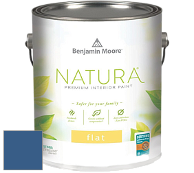 Benjamin Moore 512 Natura Interior Flat Finish матовая краска цвет 812 Blueberry Hill