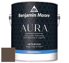 Benjamin Moore Aura 524 Waterborne Interior Eggshell Finish краска цвет 2108-10 Ferret Brown