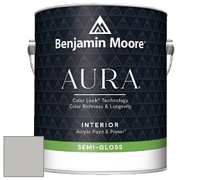 Benjamin Moore Aura 528 Waterborne Interior Semi-gloss Finish краска цвет 1466 Smoke Embers
