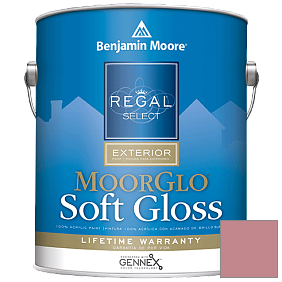 Краска Regal Select Exterior Paint-Moor GloSoft Gloss Finish (W096) цвет 1279 Toasted Mauve
