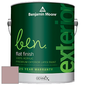 Benjamin Moore Ben 541 Waterborne Exterior Flat Finish краска цвет 2103-50 Sandblast