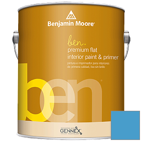Краска Ben Premium Interior Latex Flat (W625) цвет 2064-40 Clearest Ocean Blue