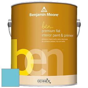 Benjamin Moore Ben W625 Premium Interior Latex Flat краска цвет NCS S 1040-B10G 