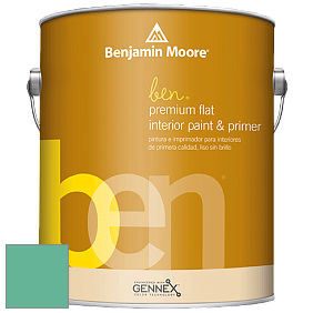 Benjamin Moore Ben W625 Premium Interior Latex Flat краска цвет NCS S 2040-B90G 