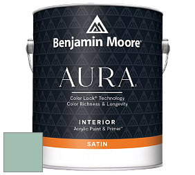 Benjamin Moore Aura 526 Waterborne Interior Satin Finish покрытие цвет 640 Dreamcatcher