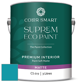 COLOR SMART CS 619 SUPREM ECO PAINT матовая краска цвет 761 Meridian Blue