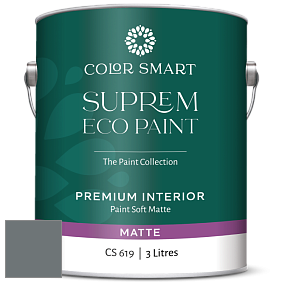 COLOR SMART CS 619 SUPREM ECO PAINT матовая краска цвет NCS S 6005-B20G 