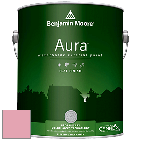 Benjamin Moore Aura 629 Waterborne Exterior Flat Finish краска цвет 2007-50 Supple Pink