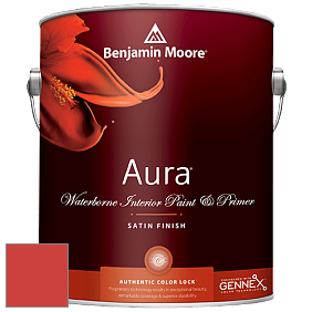 Benjamin Moore Aura 526 Waterborne Interior Satin Finish покрытие цвет 2011-10 Orange