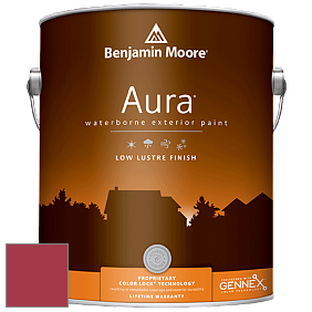 Benjamin Moore Aura 634 Waterborne Exterior Low Lustre Finish краска цвет 2086-10 Exotic Red