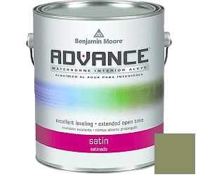 Краска Benjamin Moore 792. Advance Interior Paint-Satin эмаль цвет 433 Forest Hills Green