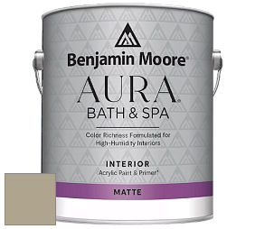 Benjamin Moore Aura 532 Bath & Spa Waterborne Interior Paint Matte Finish краска цвет HC-102 BM HC-102