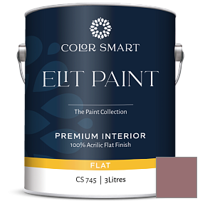 Краска COLOR SMART CS 745 ELIT PAINT глубокоматовая моющаяся краска цвет 1265 Deep Mauve