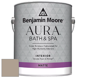 Benjamin Moore Aura 532 Bath & Spa Waterborne Interior Paint Matte Finish краска цвет 985 Indian River