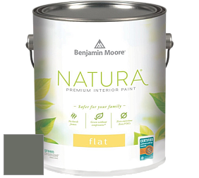 Benjamin Moore 512 Natura Interior Flat Finish матовая краска цвет 1575 Rainy Afternoon