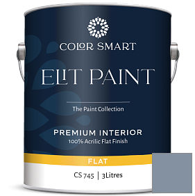 Краска COLOR SMART CS 745 ELIT PAINT глубокоматовая моющаяся краска цвет 2128-40 Oxford Gray