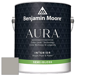 Benjamin Moore Aura 528 Waterborne Interior Semi-gloss Finish краска цвет 1474 Cape May Cobblestone