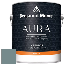 Benjamin Moore Aura 526 Waterborne Interior Satin Finish покрытие цвет 2136-40 Aegean Teal