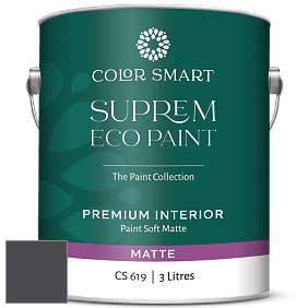 COLOR SMART CS 619 SUPREM ECO PAINT матовая краска цвет 2120-20 Black Iron