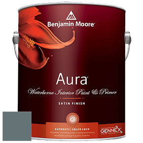Benjamin Moore Aura 526 Waterborne Interior Satin Finish покрытие цвет NCS S 6010-B30G 