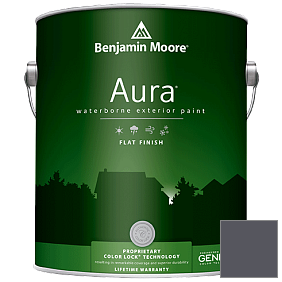 Краска Aura Waterborne Exterior Flat Finish (629) цвет 2118-30 Ebony Slate