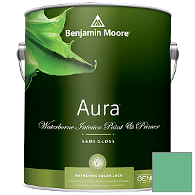 Краска Aura Waterborne Interior Semi-gloss Finish (528) цвет 580 Arlington Green