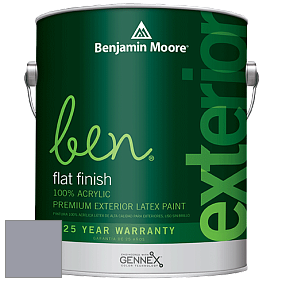 Benjamin Moore Ben 541 Waterborne Exterior Flat Finish краска цвет AF-585 
