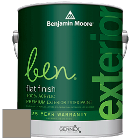 Benjamin Moore Ben 541 Waterborne Exterior Flat Finish краска цвет 978 Raccoon Hollow