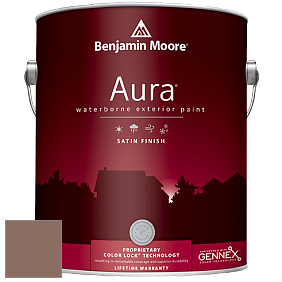 Benjamin Moore Aura 631 Waterborne Exterior Satin Finish краска цвет 1014 Chocolate Pudding