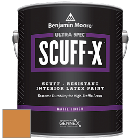 Benjamin Moore 484 Ultra Spec SCUFF-X Interior Matte Finish краска цвет 2156-30 Jack O'Lantern